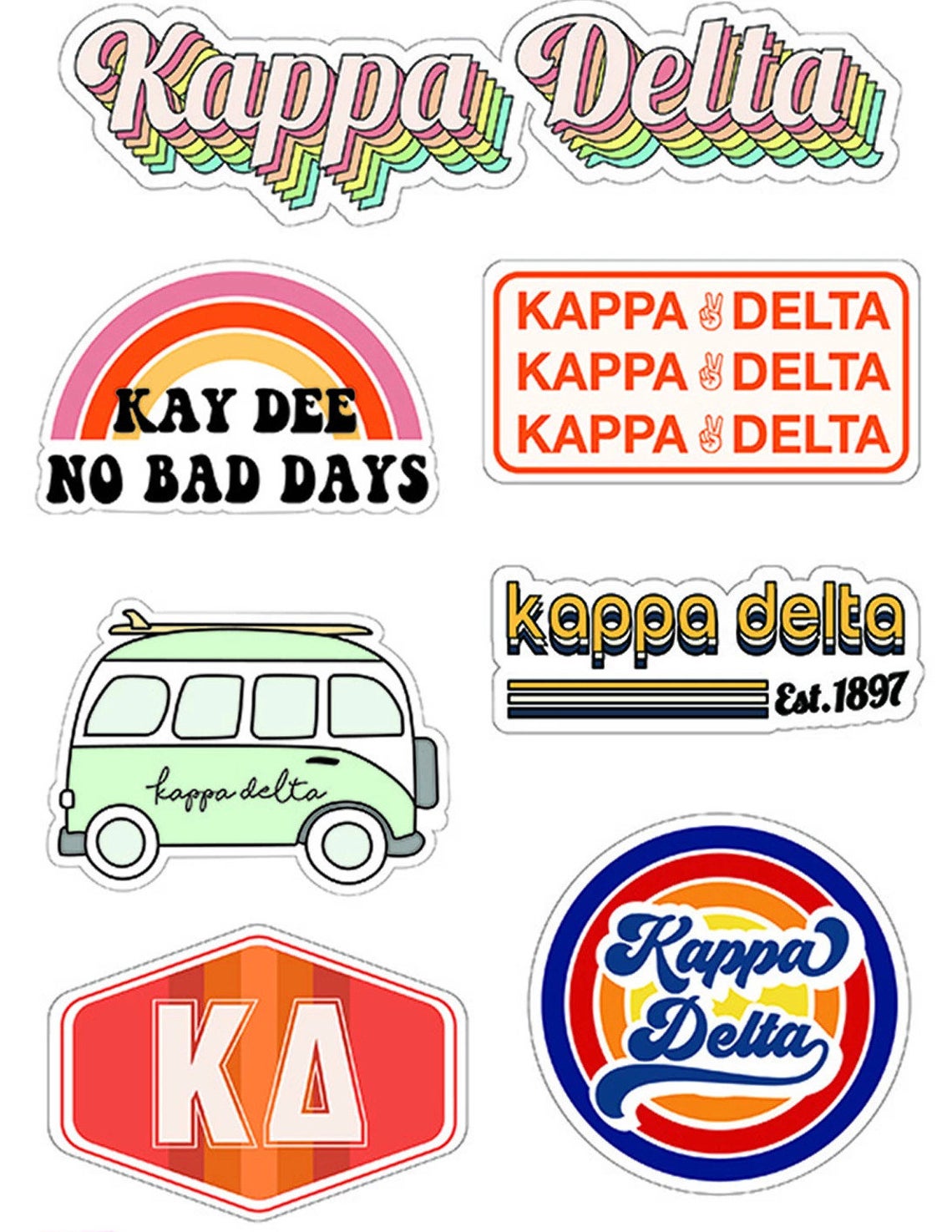 Adpi Sorority Stickers for Sale